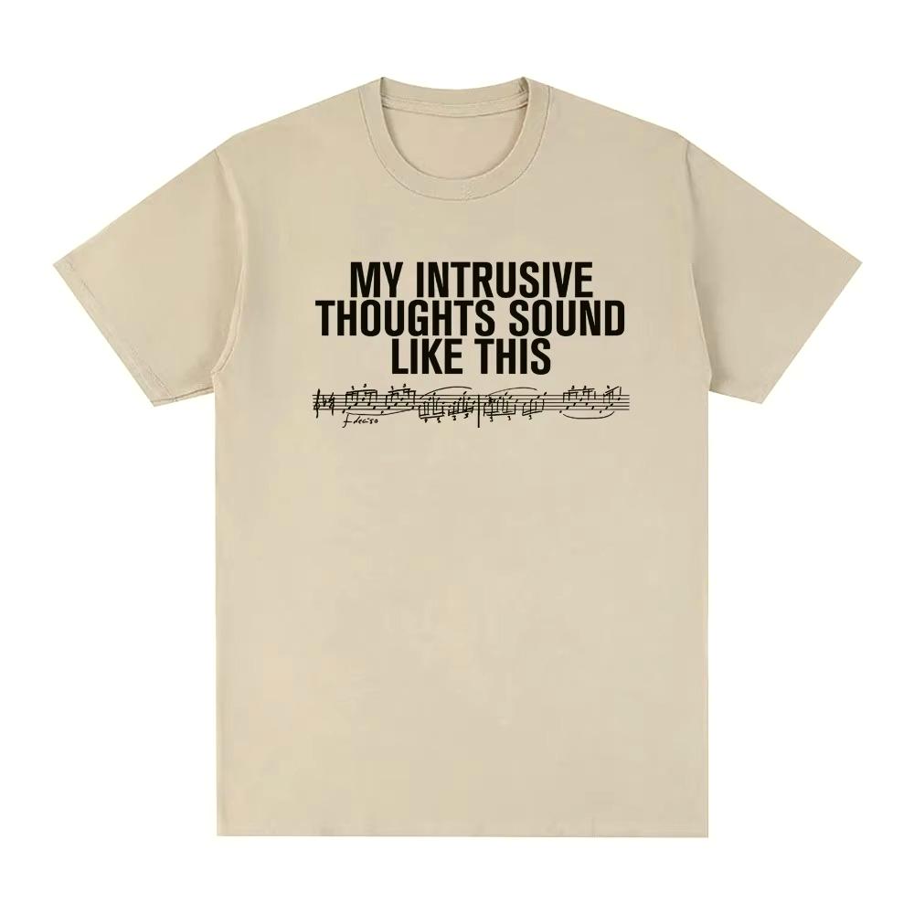 Hot Sale Intrusive Thoughts Baby Tee 2026 New Style Rosalia Y2k Hip Hop High Quality Tshirt Hip Hop Streetwear Oversized Tshirt