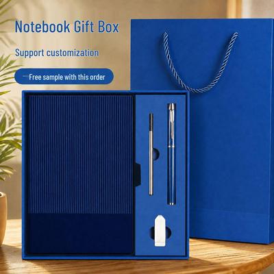 High-End Customizable Office Notebook Gift Set with Logo
