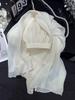 Elegant High-Waisted Chiffon A-Line Skirt - Slimming, Flowing, and Lightweight Summer Mesh.