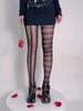 New Punk Girls Ab Asymmetric Striped Mesh Tights Women Sexy Fishnet Stockings Gothic Lolita Dark Fashion Nylon Pantyhose