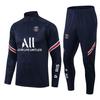 Trainingskleidung, Fußballkleidung, Langarm-Hauptset, Trikot mit halbem Reißverschluss.