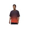 Jordan FW24 Serie Jumpman Degradado Cómoda Suave Camiseta de Manga Corta Hombre Tops Rojo Negro HJ2317045