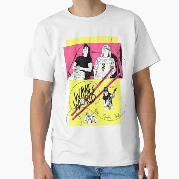 Waynes World Classic Tshirt Made In Usaaus Tshirt S2xl S