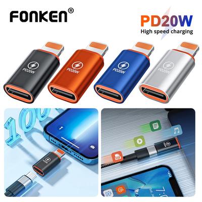 FONKEN PD20W Typ C zu iOS Adapter High Speed ​​Lade Typ-C Buchse zu iOS Stecker Für iP/hone 14 13 12 Pro Max i/pad