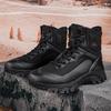 Large Size High-top Wolf Hiking Shoes Martin Boots Outdoor Field Training Battlefield Tactics Military Boots Men's Shoes