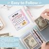 30 Envelope Savings Challenge Binder PU Leather Budget Book for Savings Challenge Waterproof Reusable