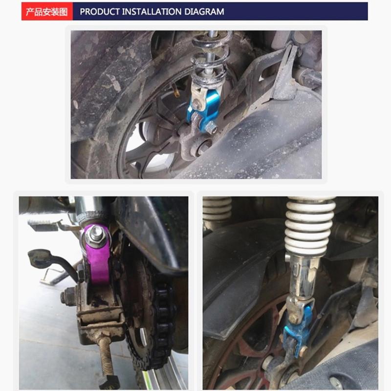 Νέο Τροποποιημένο Αμορτισέρ Πίσω Μοτοσυκλέτας Ενισχυτής Ανάρτησης Κράμα Αλουμινίου Επεκτάτης Ύψους Ρυθμιστής Αξεσουάρ Μοτοσυκλέτας