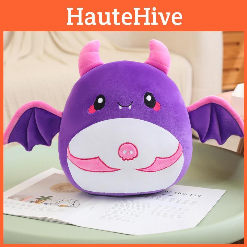 Cartoon Purple Bat Dumpling Plush Toy Cute Girl Children Halloween Gift Doll
