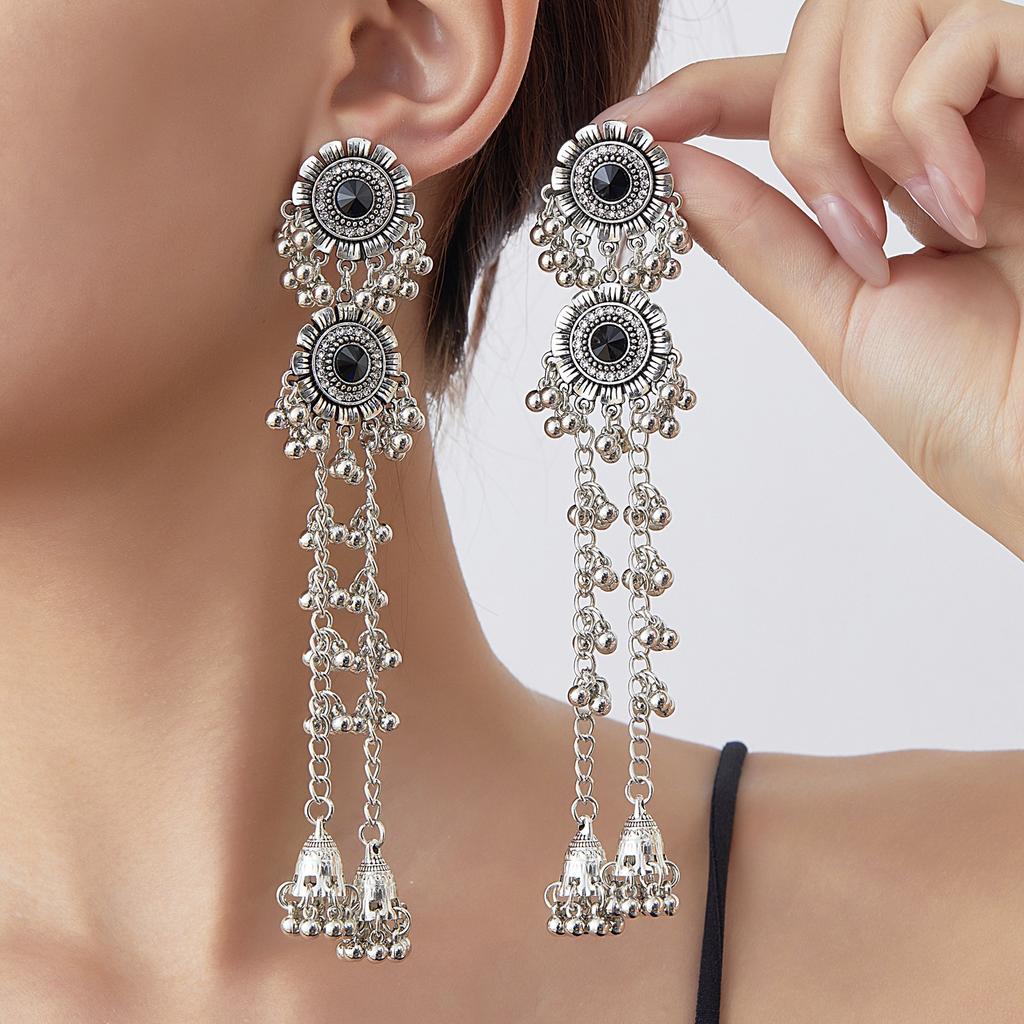 Vintage Tassel Drop Earrings Bohemian Long Earrings for Women Fashion Lightweight Jewelry