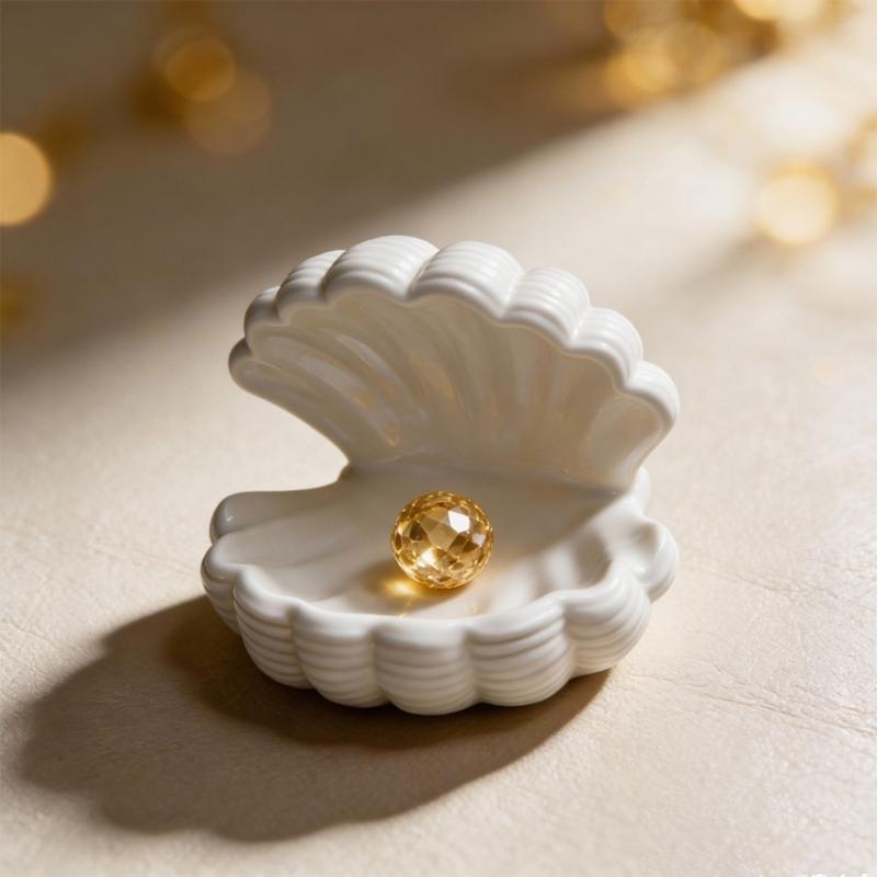 Multifunctional Silicone Organizers In Seashells Shape For Crafting Jewelry Holders And Small Item Storage Solution