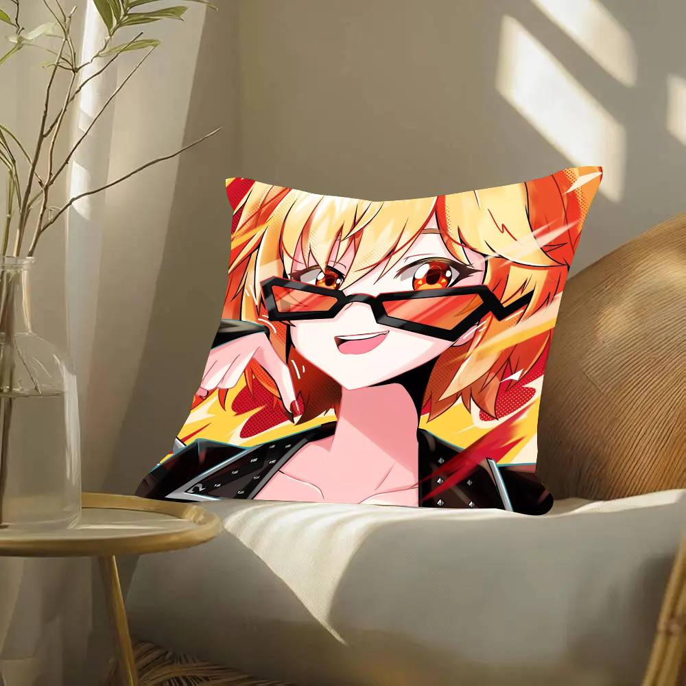 Bernice Animated Game Zenless Zone Zero Pillow Case Fashion Square Pillowcase Bedroom Sofa Room Ins Decoration Leisure