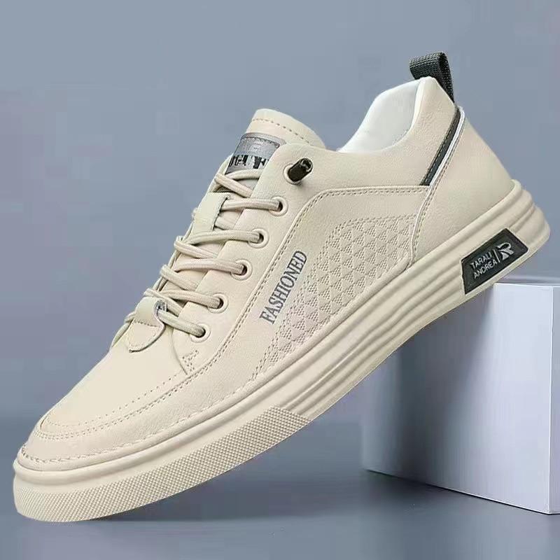 

Мужская обувь Весна универсальные маленькие белые туфли Мужская повседневная обувь для сноуборда Дышащая однопедальная ленивая водонепроницаемая кожаная обувь для мужчин 44