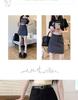 Gray High-Waist A-Line Mini Skirt - Women's Versatile Spring/Summer Anti-Exposure Skirt