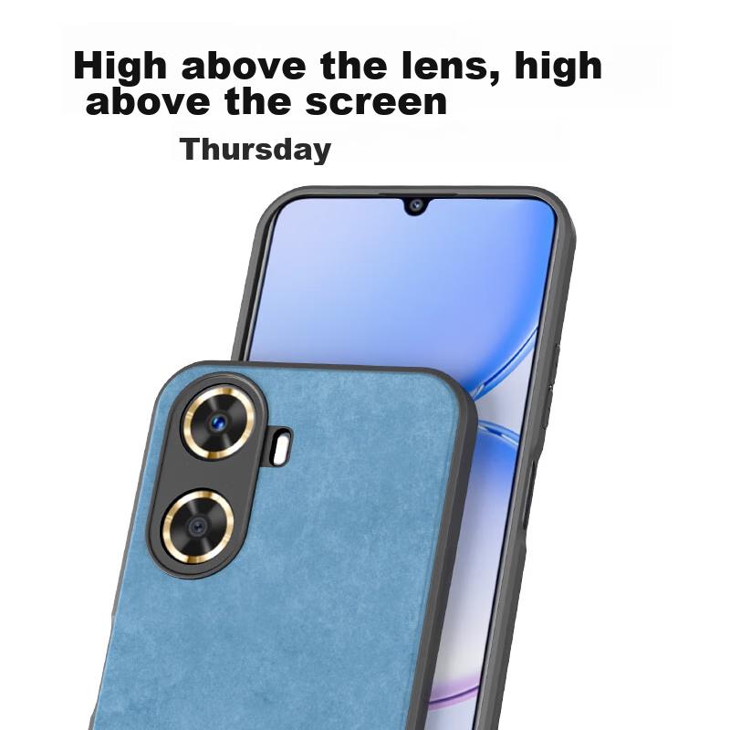 Phone Case for Huawei Enjoy 60X, for Huawei Enjoy 60X, Upgraded Skin-Like Matte Lens Full Protection Silicone Case - Midnight Black