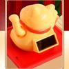 1Pcs Waving Wealth Good Fortune Awaits Solar-Powered Ornaments For Home And Office Lucky Beckoning Cat Solar Powered