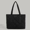 Niche Versatile Casual Quilted Handbag Shoulder Bag 2024 Autumn Winter New Down Lightweight Large Capacity Tote Bag Trendy
