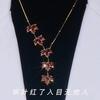 Autumn and winter new light luxury maple leaf necklace niche design long sweater chain high-end temperament fashion necklace jewelry