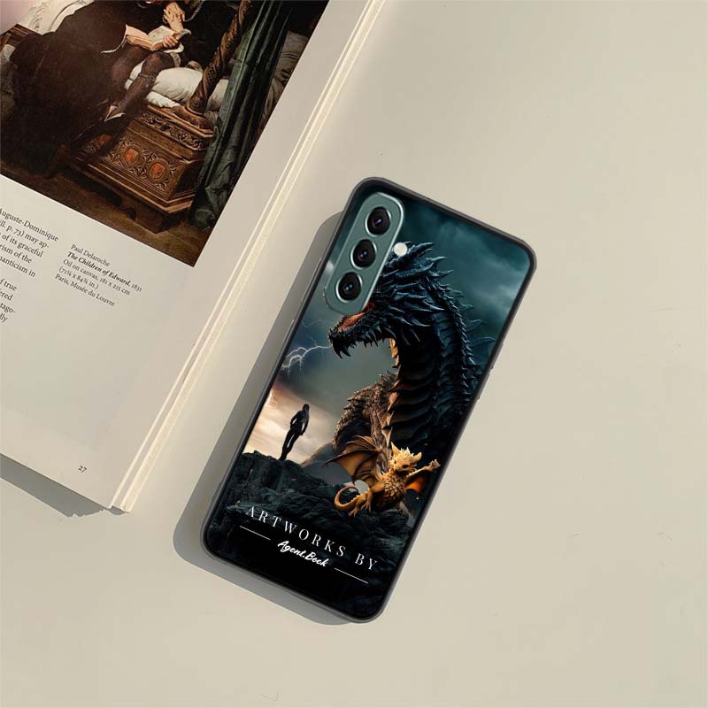 F-Fourth W-Wing Dragon Phone Case for Samsung A54 A14 A24 A34 A17 A37 A57 A55 A35 A25 A15 A07 A05S A04S A12 A22 A32 A52S A72 Gal