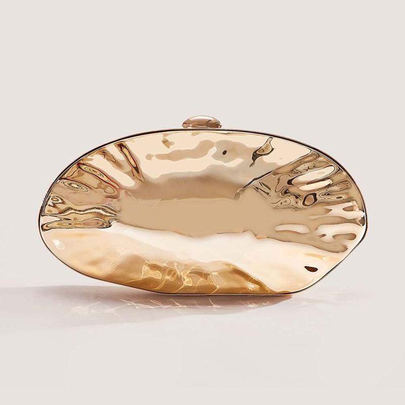 2025 New Design Grotesque Shell Women Wedding Evening Clutch Bag Dinner Party Acrylic Handbags Goose Egg Box Crossbody Bag