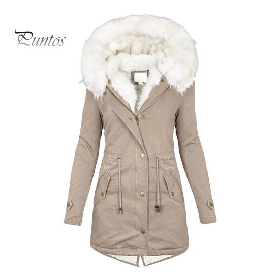 

Женское зимнее хлопковое пальто больших размеров с капюшоном из искусственного меха, флисовой подкладкой, застежкой на молнию и кнопками, ветрозащитная куртка средней длины, облегающая верхняя одежда S хаки