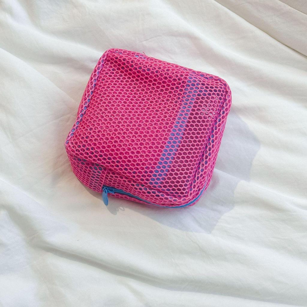 Portable Transparent Mesh Makeup Bag & Travel Toiletry Organizer