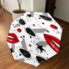 1pc lips glasses Automatic Open/Close Umbrella Compact Folding Umbrella with 8-Rib Shaft for Women/Men, Elegant Birthday1131S