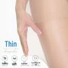 Langsha Plus Size Anti-Ladder Sexy Stockings - Black & Flesh, Thin Transparent Pineapple Design, Summer Anti-Hook Socks for Women.