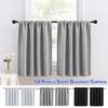 Contemporary Short Curtain For Commercial Spaces High Light Blocking Fabric Grey 132*46cm Piece)