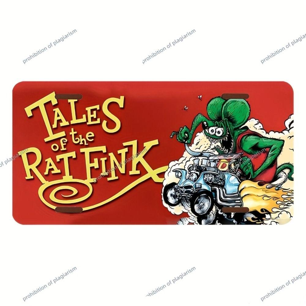 Metal Wall Poster Bangkok License Plate, Tuk Tuk Night City Temples Street Scene, Bar Decor, 20x30cm