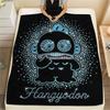 1PC Hangyodon Print Flannel Blanket, High Quality All Seasons, Home Decor, Warmth and Comfort, Perfect for Christmas Gifts