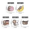 Lazy Cute Sloth Enamel Pin Cartoon Coffee Donut Banana Pillow Lapel Brooch Backpack Clothes Badge Decorative Metal Jewelry Gifts