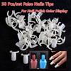 50 Pcs/set Multifunction False Nails Tip for DIY Nail Polish UV Gel Color Display Ring Style Nail Tip Accessories