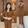 2024 Autumn Slim Fit Korean Style Casual Two-Piece Suit