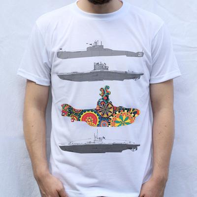 Submarines T Shirt, Psychedelic Design