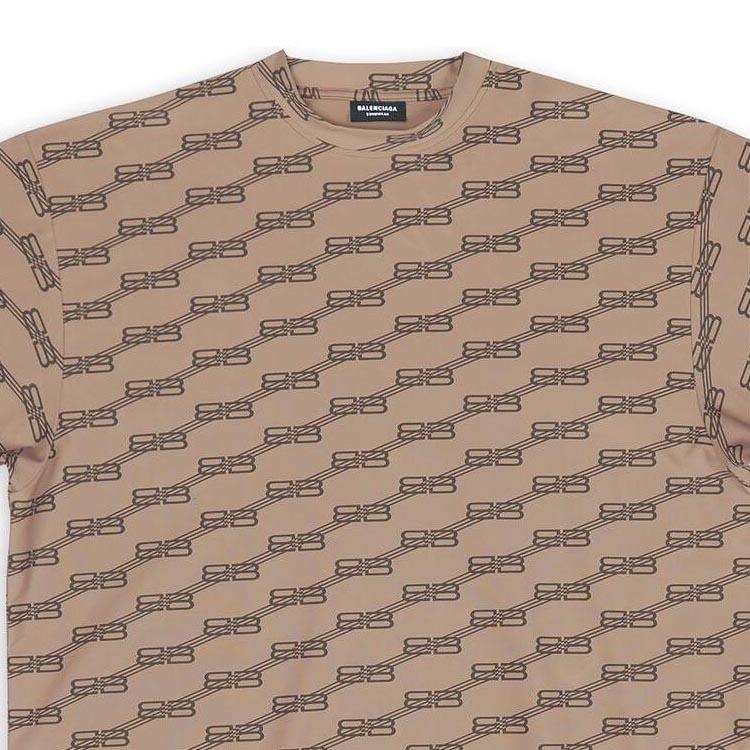 Balenciaga BB Monogram Swim T-Shirt 'Beige' Men's 6570274B7B99764