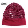 Crochet Hair Net Mesh Bonnet for Women, Breathable Polyester Sleeping Cap with Wide Anti Frizz Elastic Band, Lightweight Cove Wig Styling And