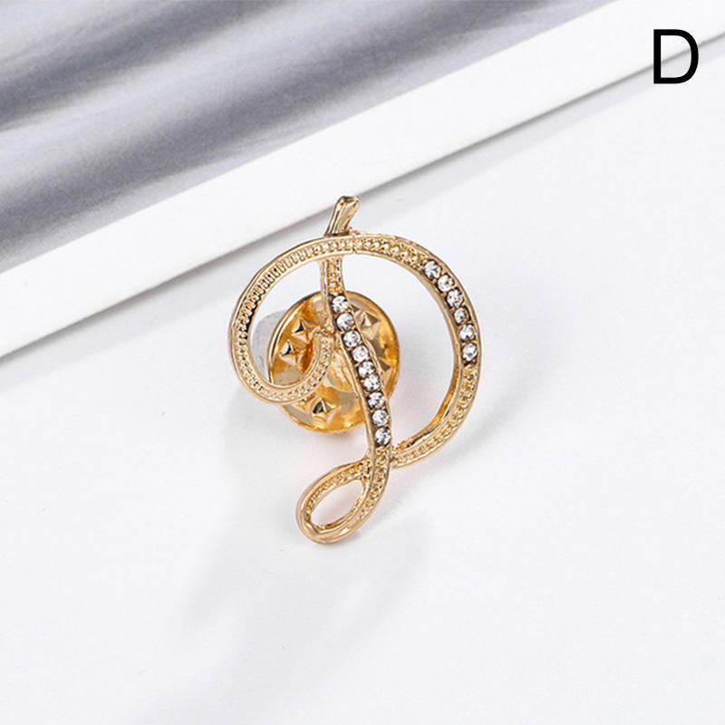 1 ST Sieraden Geschenken Broche 26 Engels Brief Kristal Steentjes Broches Vrouwen Hoge Kwaliteit