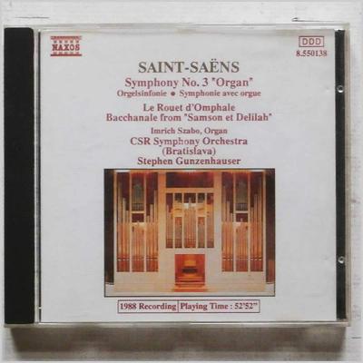CD IMRICH SZABO, STEPHEN GUNZENHAUSER - Saints-Saens - Symphony N0 3 "Organ Non Japan Classical Used