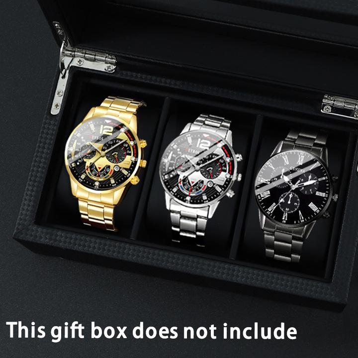 3-Piece Watch Men S Watch Steel Belt Watch Quartz Watch Sports Men S Watch Luminous Watch