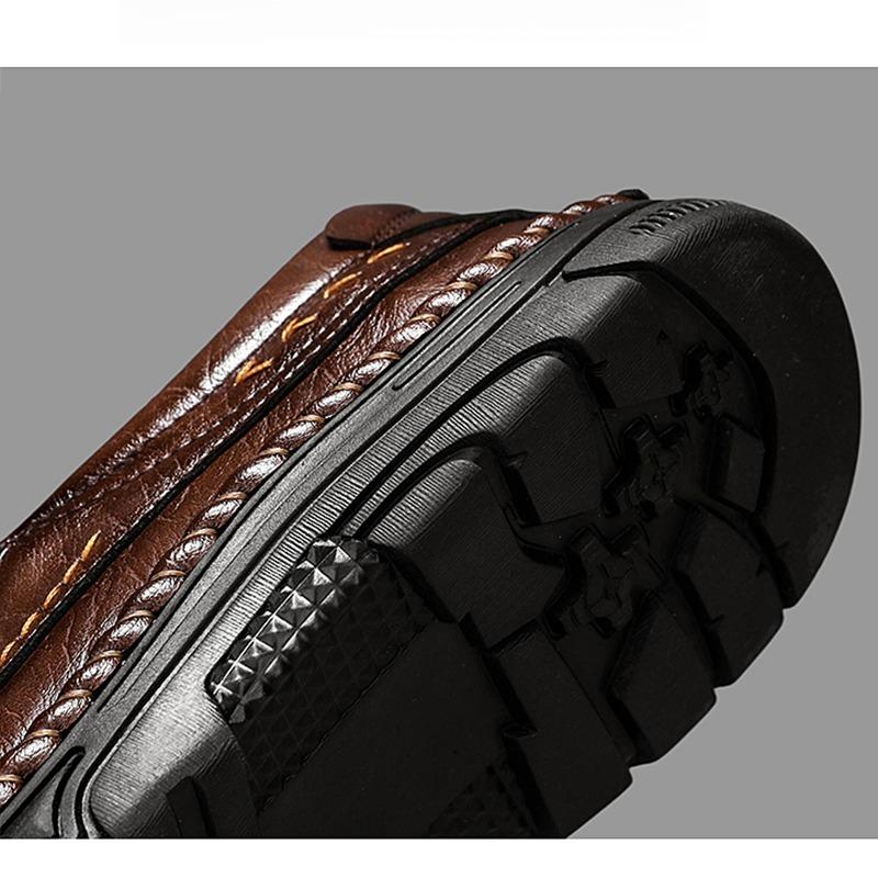 High Quality Men's Casual Leather Soft Bottom Shoes Comfy Big Size 39-48 Business Classic Business Shoes Flat Designer Loafers