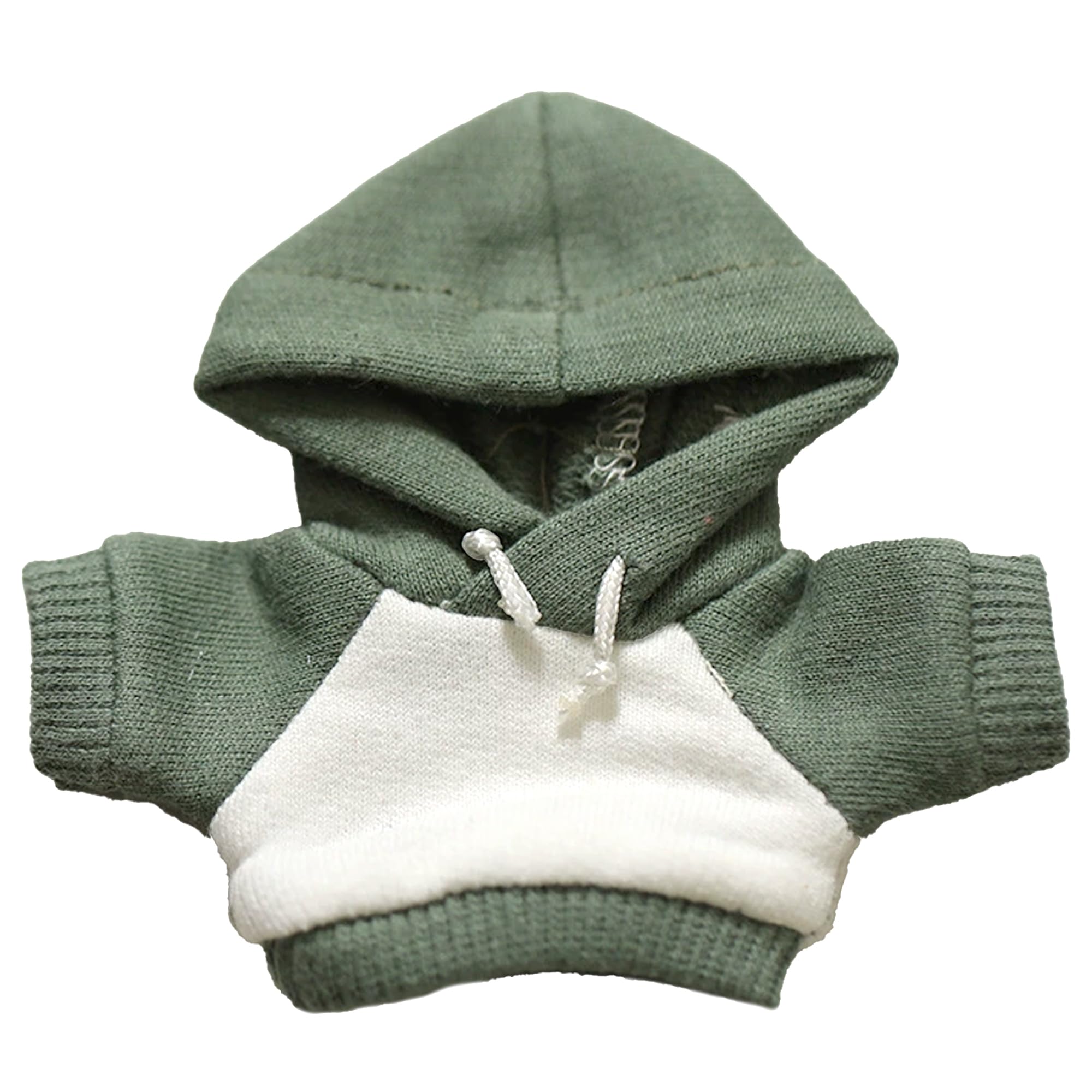 Two-tone Hoodie, 10cm Plush Toy, Green, Kigurumi, Accessories, Otaku, Doll, Mascot, Kpopdoll, Costume [Used]
