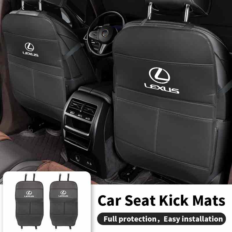 CKU5 Car Seat Back Storage Bag Leather Seat Anti-Kick Pad Accessories For Lexus CT200h ES250 ES300h IS250 IS200 GS300 GS460 GX470