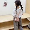 Printed Letter M Shoulder Bag Children Outdoor Leisure Fashion Crossbody Bags
