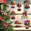 2D Kerstman Parachute Kerstboom Sieraden Nieuwjaarsfeest Decoratie 2025 Kerst Binnen Buiten Huis Decoratie DIY Cadeaus