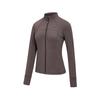 Minimalist Knitted Stand Collar Zip Jacket Women Jackets SA1269KJ22L-CO095