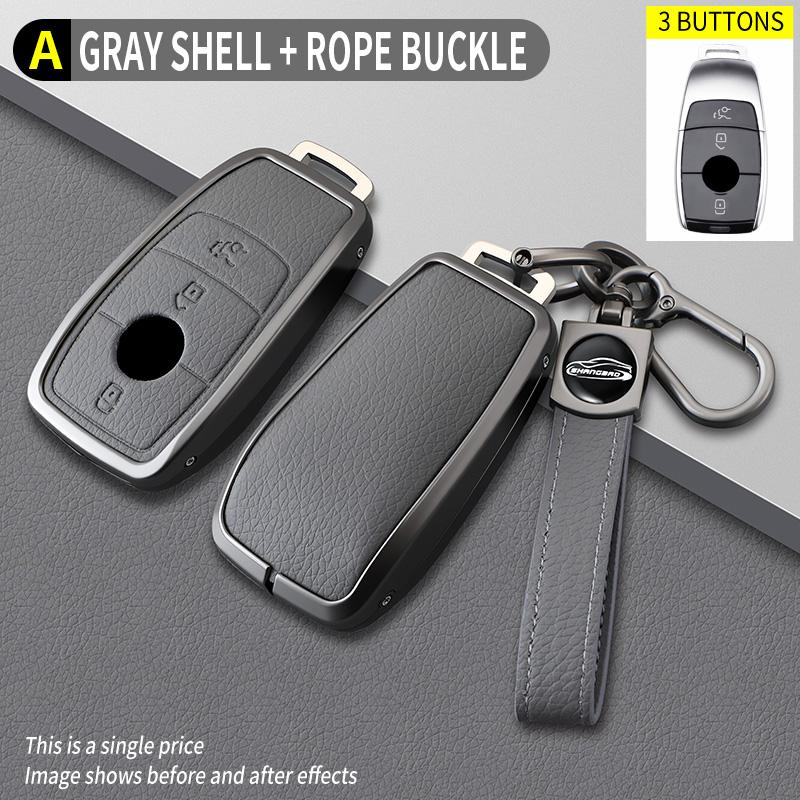 Zinc Alloy Leather Car Key Case Case For Mercedes Benz C E A S G Class Gls Gla Glc Cle Cla Glb Gls W177 W205 W213 W222 X167 Amg