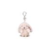 Euro Garden Floral Plush Bunny Keychain With Ears For Bag Decoration Gift