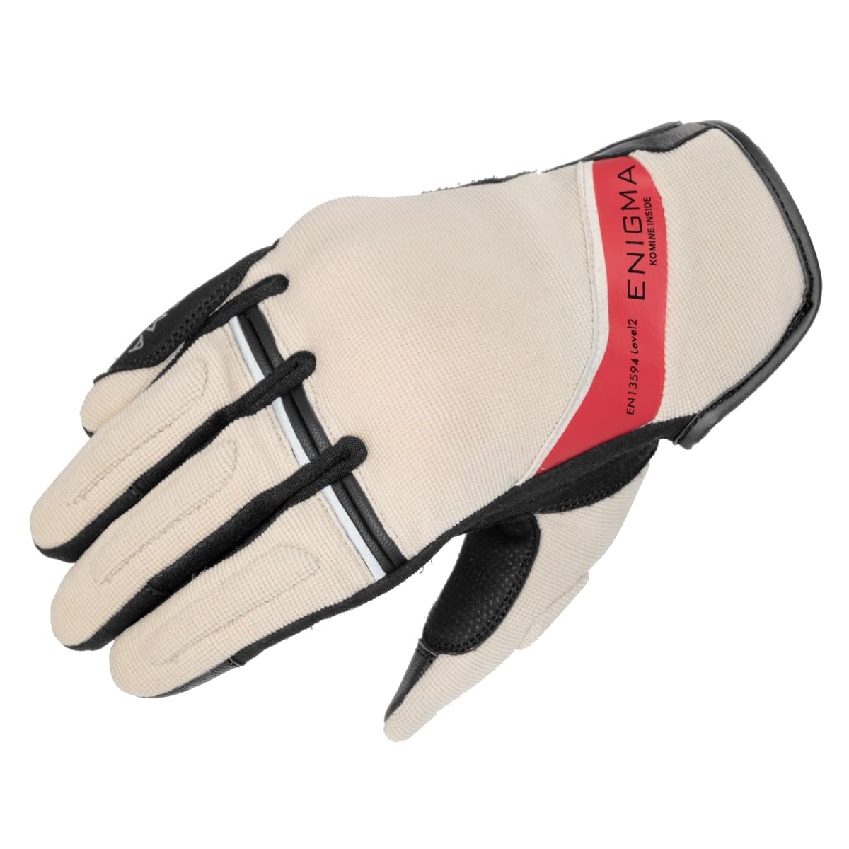 

ENIGMA 25-006 EN-006 Vortex Motorcycle Gloves Spring Summer Autumn CE Level 2 Protector Mesh Ivory M Medium