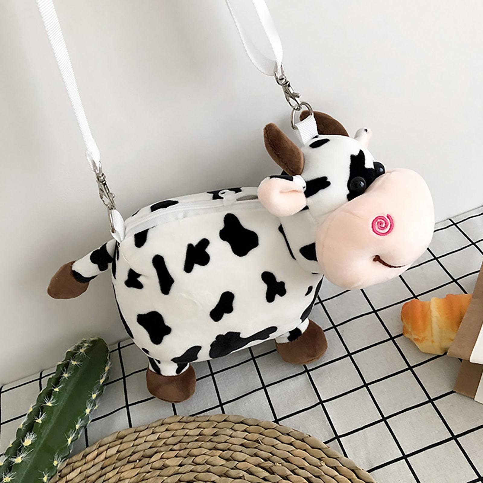 Плюшевая кукла коровья сумка через плечо Сумка для мобильного телефона Сумка-мессенджер — фото 7