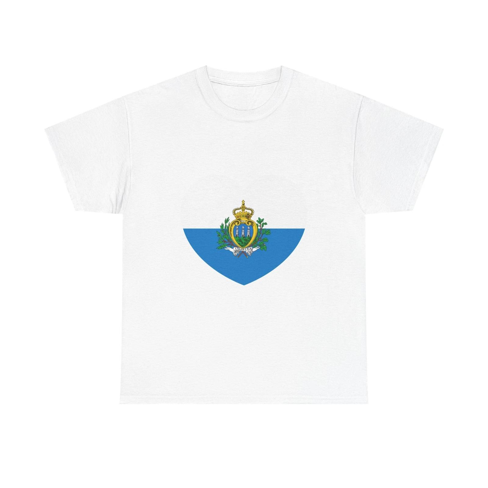 

Heart Flag of San Marino pre-2011 - T shirt 3XL